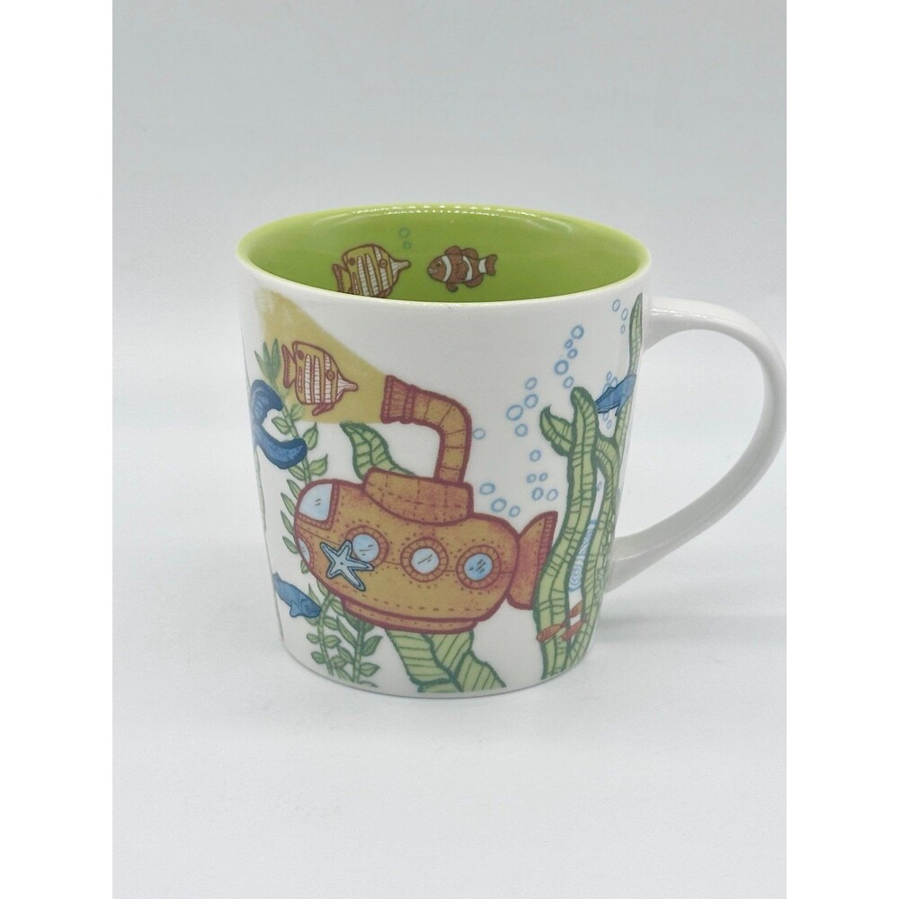 Starbucks 2010 Under the Sea Submarine Coffee Mug Cup 8-ounce bone china